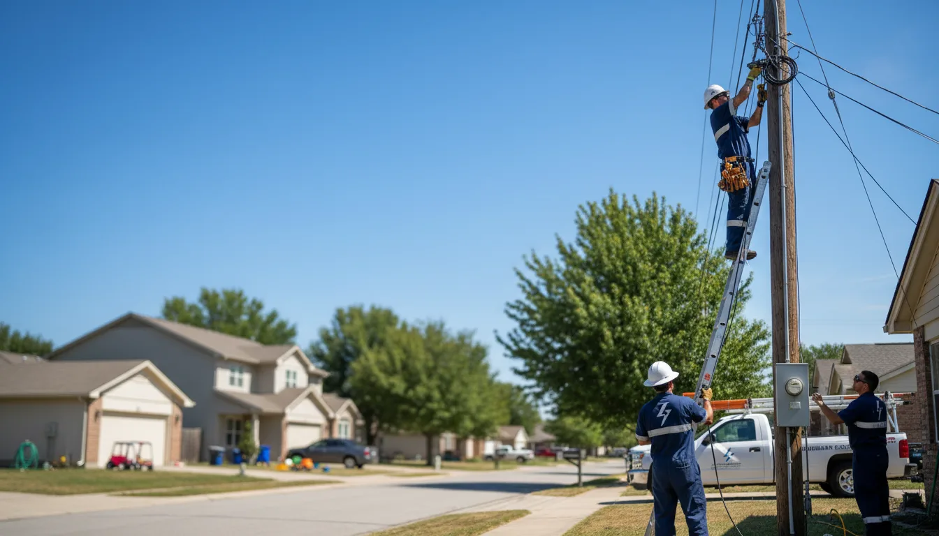 Residential electrician providing installation services in Oak Park, CA